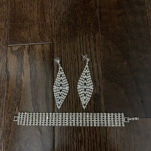 Sparkling Earrings & Bracelet